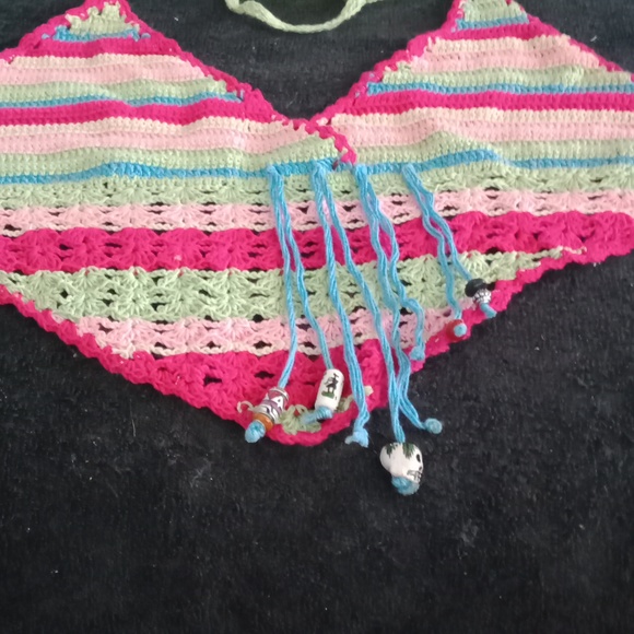 Handmade One of a kind crocheted halter top. - Picture 3 of 4